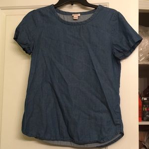 Jcrew Chambray Tshirt